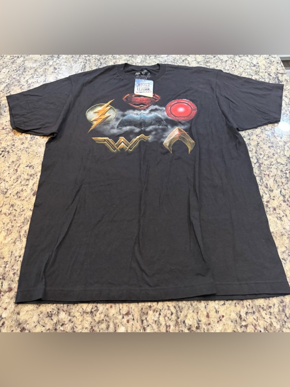 DC Justice League Logo Tee - Black